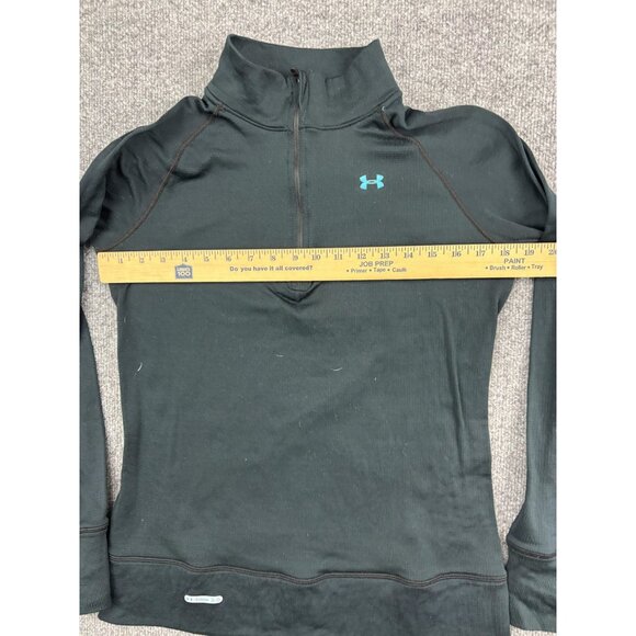 Under Armour Pullover Womens Large Base 2.0 Quarter Zip Thermal Long Sleeve - Picture 4 of 6